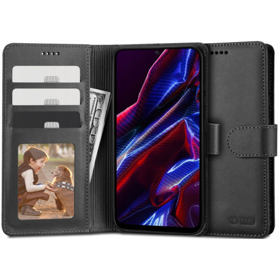 Tech-Protect Wallet - Θήκη Πορτοφόλι Xiaomi Redmi Note 12 5G / Poco X5 - Black (9490713932902)