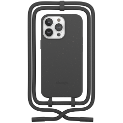 Woodcessories 2 in 1 Change Case - Βιοδιασπώμενη Θήκη με Αποσπώμενο Λουράκι - Apple iPhone 14 Pro - Black (cha153)