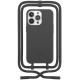 Woodcessories 2 in 1 Change Case - Βιοδιασπώμενη Θήκη με Αποσπώμενο Λουράκι - Apple iPhone 14 Pro - Black (cha153)