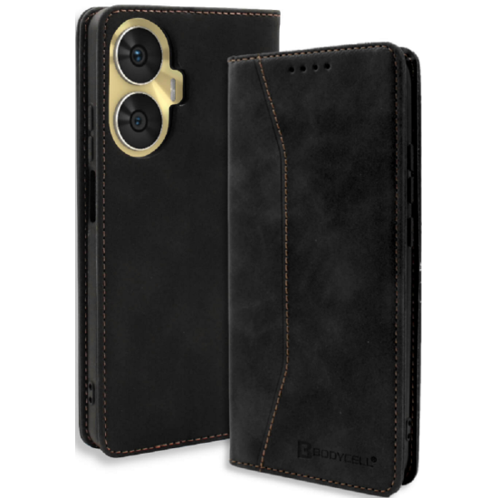 Bodycell Θήκη - Πορτοφόλι Realme C55 - Black (5206015022203)