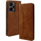 Bodycell Θήκη - Πορτοφόλι Xiaomi Redmi Note 12 Pro 5G - Brown (5206015019531)