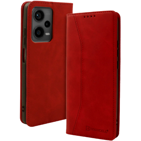 Bodycell Θήκη - Πορτοφόλι Xiaomi Redmi Note 12 5G - Red  (5206015019494)