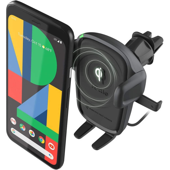 iOttie 2 in 1 Easy One Touch Wireless 2 - Βάση Ασύρματης Φόρτισης για Κινητά έως 6.7" για CD & Αεραγωγούς Αυτοκινήτου - 7.5W - Black (HLCRIO143)