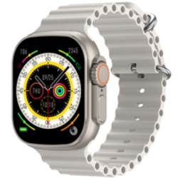 Riversong Smartwatch Motive 8 Ultra - Light Gray / Orange Strap (SW808G)