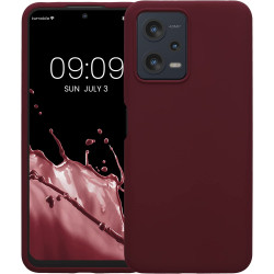 KWmobile Soft Flexible Rubber Cover - Θήκη Σιλικόνης Xiaomi Redmi Note 12 5G / Poco X5 - Bordeaux Violet (60889.187)