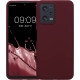 KWmobile Soft Flexible Rubber Cover - Θήκη Σιλικόνης Xiaomi Redmi Note 12 5G / Poco X5 - Bordeaux Violet (60889.187)