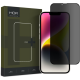 Hofi Anti Spy Pro+ Tempered Glass Privacy - Full Face Αντιχαρακτικό Γυαλί Προστασίας Απορρήτου Οθόνης - Apple iPhone 16e / 14 / 13 / 13 Pro - Black (9490713933534)