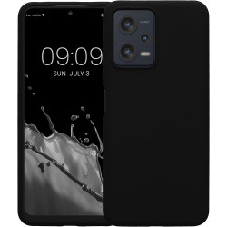 KWmobile Soft Flexible Rubber Cover - Θήκη Σιλικόνης Xiaomi Redmi Note 12 5G / Poco X5 - Black (60889.01)