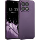 KWmobile Θήκη Σιλικόνης Honor X8a με Πλαίσιο Κάμερας - Metallic Βerry (60942.115)