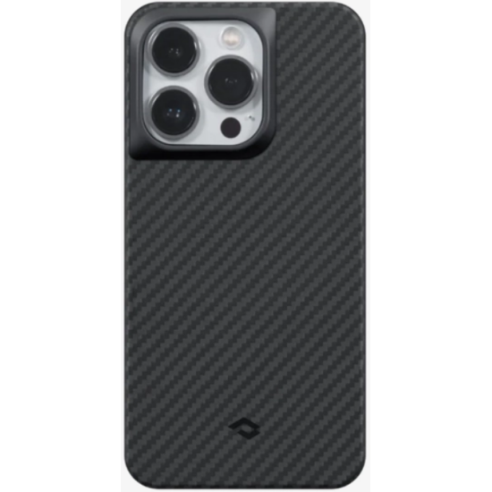 Pitaka MagEZ Case Pro 3 - Ανθεκτική MagSafe Θήκη Aramid Fiber Body με TPU - Apple iPhone 14 Pro Max - 1.6mm - 1500D - Black / Grey / Twill (KI1401PMP)