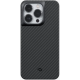 Pitaka MagEZ Case Pro 3 - Ανθεκτική MagSafe Θήκη Aramid Fiber Body με TPU - Apple iPhone 14 Pro Max - 1.6mm - 1500D - Black / Grey / Twill (KI1401PMP)