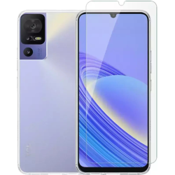Vivid Σετ Διάφανη Θήκη Σιλικόνης & Tempered Glass - TCL 40 SE - Transparent (VIGELLY280GLASSTN)