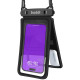 Buddi Universal Waterproof Protective Duo Case - Διπλή Αδιάβροχη Θήκη για Κινητά 15 x 6 cm με Λουράκι Λαιμού - IPX8 - Black - 5 Έτη Εγγύηση (8719246378782)