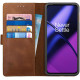 Rosso Deluxe Δερμάτινη Θήκη Πορτοφόλι OnePlus 11 - Brown (8719246384028)