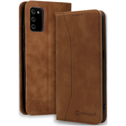 Bodycell Θήκη - Πορτοφόλι Samsung Galaxy A03s - Brown (5206015067211)