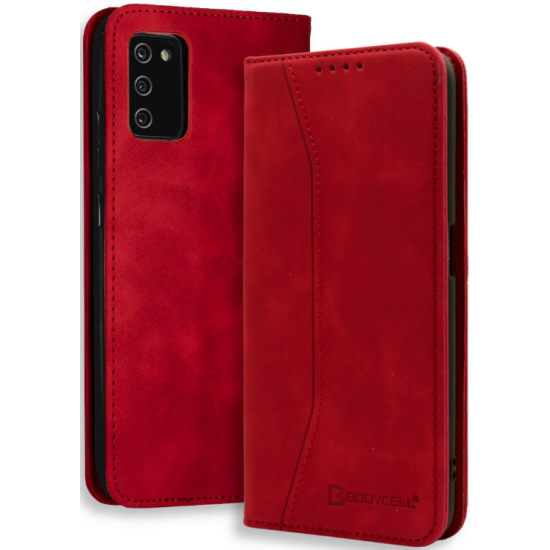Bodycell Θήκη - Πορτοφόλι Samsung Galaxy A03s - Red (5206015067228)