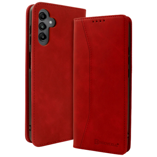 Bodycell Θήκη - Πορτοφόλι Samsung Galaxy A14 - Red (5206015017643)
