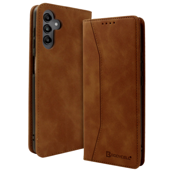 Bodycell Θήκη - Πορτοφόλι Samsung Galaxy A14 - Brown (5206015017629)