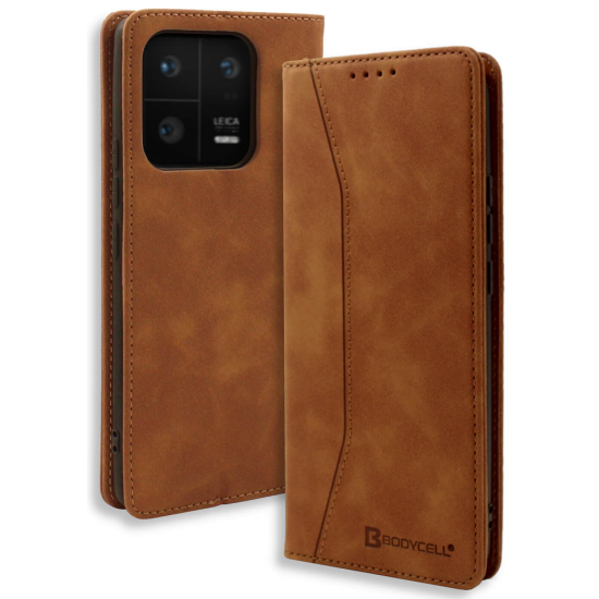 Bodycell Θήκη - Πορτοφόλι Xiaomi 13 Pro - Brown (5206015017735)