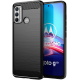 Techsuit Carbon Silicone - Θήκη Σιλικόνης Motorola Moto G60 - Black (5949419031401)
