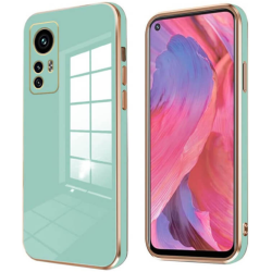 Bodycell Gold Plated - Θήκη Σιλικόνης Xiaomi 12 / 12X - Mint Green (5206015069833)