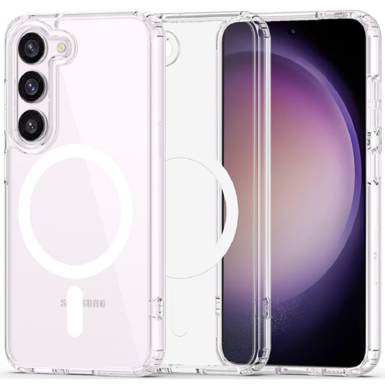 Techsuit MagSafe Pro - Σκληρή Διάφανη Θήκη MagSafe - Samsung Galaxy S23 - Transparent (5949419002074)