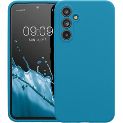 KWmobile Soft Flexible Rubber Cover - Θήκη Σιλικόνης Samsung Galaxy A54 με Πλαίσιο Κάμερας - Caribbean Blue (60795.224)