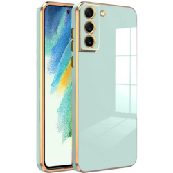 Bodycell Gold Plated - Θήκη Σιλικόνης Samsung Galaxy S21 5G - Mint Green (5206015069680)
