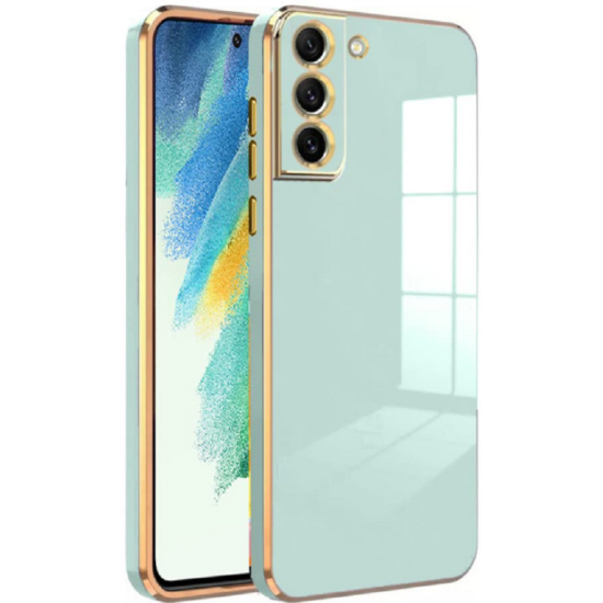 Bodycell Gold Plated - Θήκη Σιλικόνης Samsung Galaxy S21 5G - Mint Green (5206015069680)