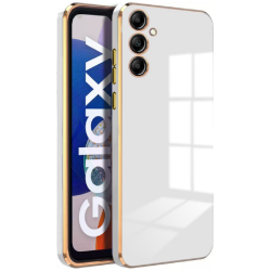 Bodycell Gold Plated - Θήκη Σιλικόνης Samsung Galaxy A14 - White (5206015069420)