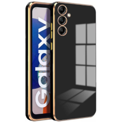 Bodycell Gold Plated - Θήκη Σιλικόνης Samsung Galaxy A14 - Black (5206015069406)