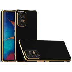 Bodycell Gold Plated - Θήκη Σιλικόνης Samsung Galaxy A13 4G - Black (5206015069345)