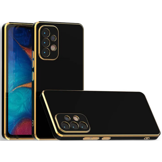 Bodycell Gold Plated - Θήκη Σιλικόνης Samsung Galaxy A13 4G - Black (5206015069345)