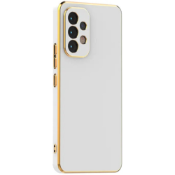 Bodycell Gold Plated - Θήκη Σιλικόνης Samsung Galaxy A13 4G - White (5206015069369)