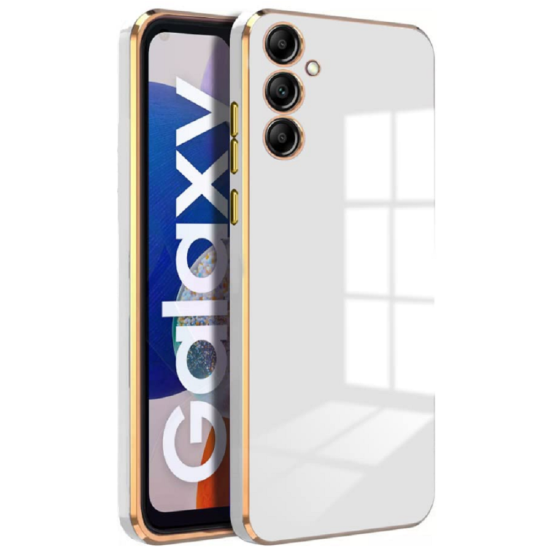 Bodycell Gold Plated - Θήκη Σιλικόνης Samsung Galaxy A13 5G - White (5206015069390)