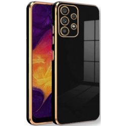 Bodycell Gold Plated - Θήκη Σιλικόνης Samsung Galaxy A52 / A52s 5G - Black (5206015069611)