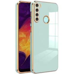 Bodycell Gold Plated - Θήκη Σιλικόνης Xiaomi Redmi Note 8 / Note 8 2021 - Mint Green (5206015070075)