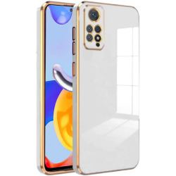 Bodycell Gold Plated - Θήκη Σιλικόνης Xiaomi Redmi Note 11 Pro / Redmi Note 12 Pro 4G - White (5206015070020)