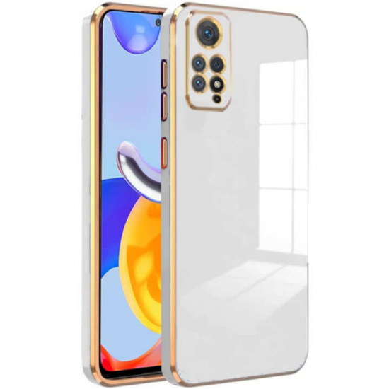Bodycell Gold Plated - Θήκη Σιλικόνης Xiaomi Redmi Note 11 Pro / Redmi Note 12 Pro 4G - White (5206015070020)