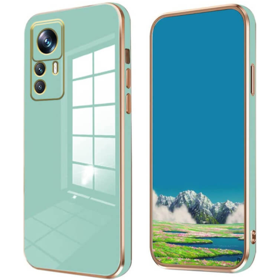 Bodycell Gold Plated - Θήκη Σιλικόνης Xiaomi 12T / 12T Pro - Mint Green (5206015069802)