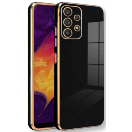Bodycell Gold Plated - Θήκη Σιλικόνης Samsung Galaxy A32 4G - Black (5206015069550)