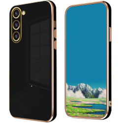 Bodycell Gold Plated - Θήκη Σιλικόνης Samsung Galaxy S23 Plus - Black (5206015069765)