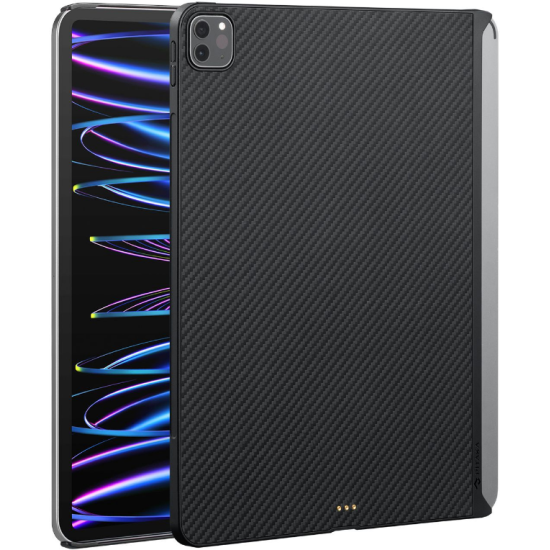 Pitaka MagEZ Case 2 - Θήκη Aramid Fiber Body Apple iPad Pro 12.9" 2022 / 2021 - Black / Grey / Twill (KPD2204P)
