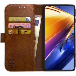 Rosso Element PU Θήκη Πορτοφόλι Xiaomi Poco F4 GT - Brown (8719246360954)