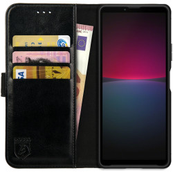 Rosso Element PU Θήκη Πορτοφόλι Sony Xperia 10 IV - Black (8719246360893)