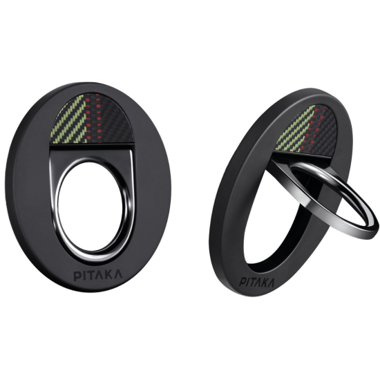 Pitaka Fusion Weaving MagEZ Grip - Μαγνητική MagSafe Βάση Aramid Fiber / Finger Holder για iPhone 14 / 13 / 12 - 4.3mm - 600D - Overture (FG02301)