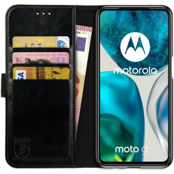 Rosso Element PU Θήκη Πορτοφόλι Motorola Moto G52 / G82 - Black (8719246360909)