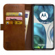 Rosso Element PU Θήκη Πορτοφόλι Motorola Moto G52 / G82 - Brown (8719246360947)