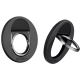 Pitaka MagEZ Grip - Μαγνητική MagSafe Βάση Aramid Fiber / Finger Holder για iPhone 14 / 13 / 12 - 4.3mm - 600D - Black / Grey / Twill (MGB2302)