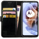 Rosso Element PU Θήκη Πορτοφόλι Motorola Moto G41 / G31 - Black (8719246353543)